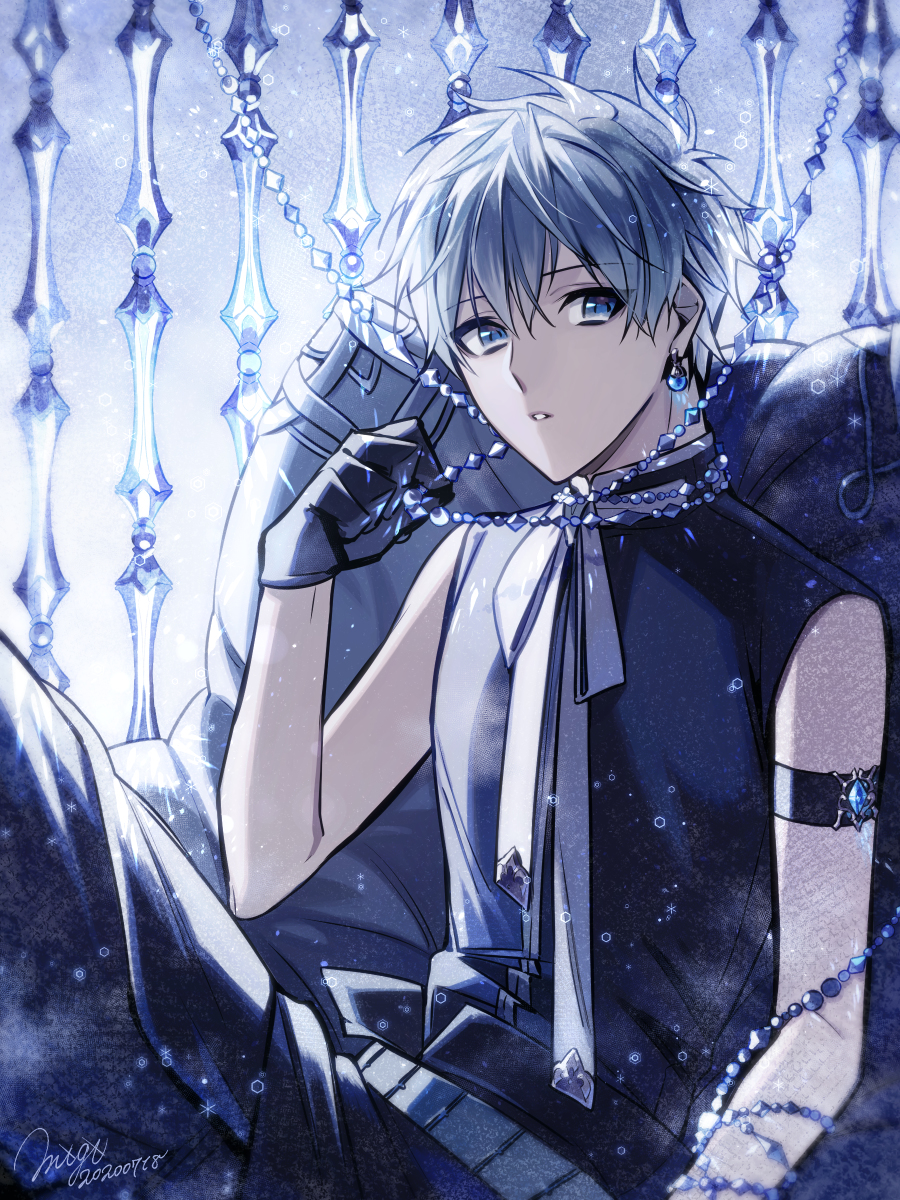 This is a pixiv picture whose title is 氷の檻.