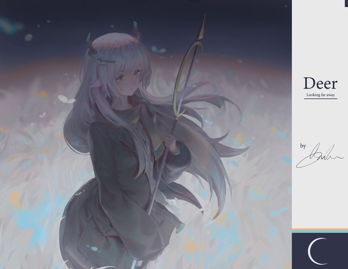 This is a pixiv picture whose title is Deer.