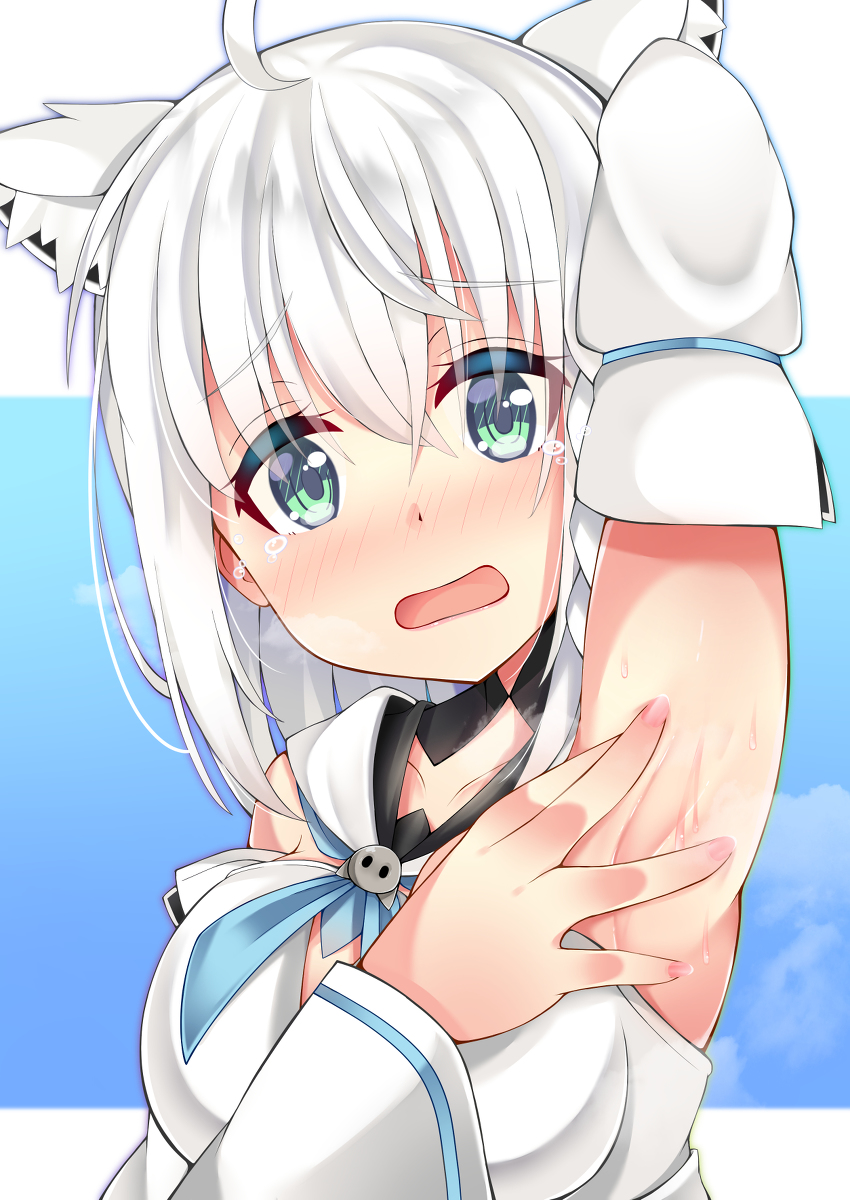 This is a pixiv picture whose title is 舐めたい腋.