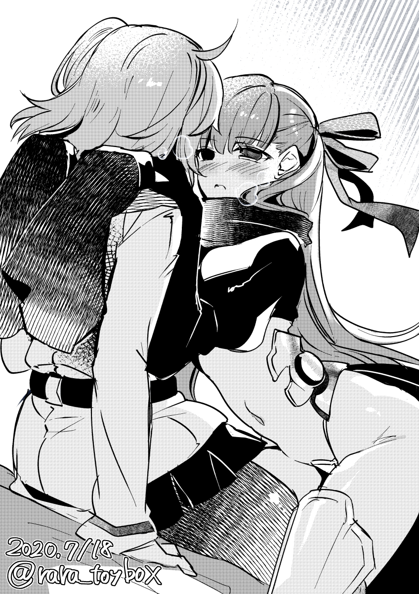 This is a pixiv picture whose title is 白鳥の恋.