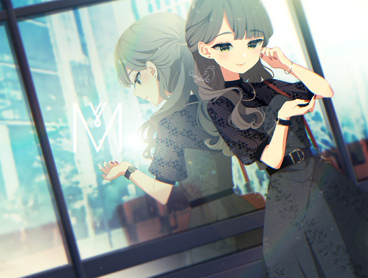 This is a pixiv picture whose title is 待ち合わせ.