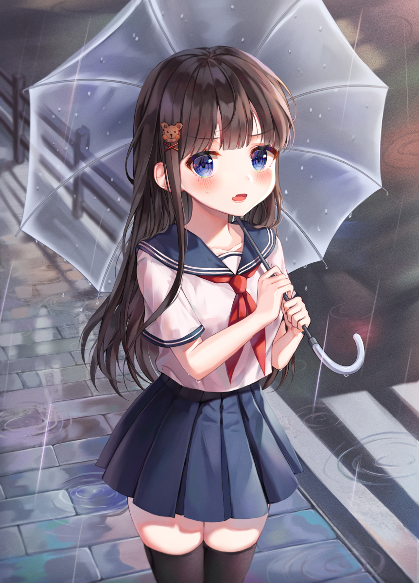 This is a pixiv picture whose title is 制服少女.