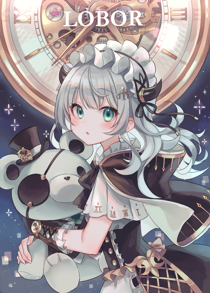 This is a pixiv picture whose title is 金色の歯車の音.