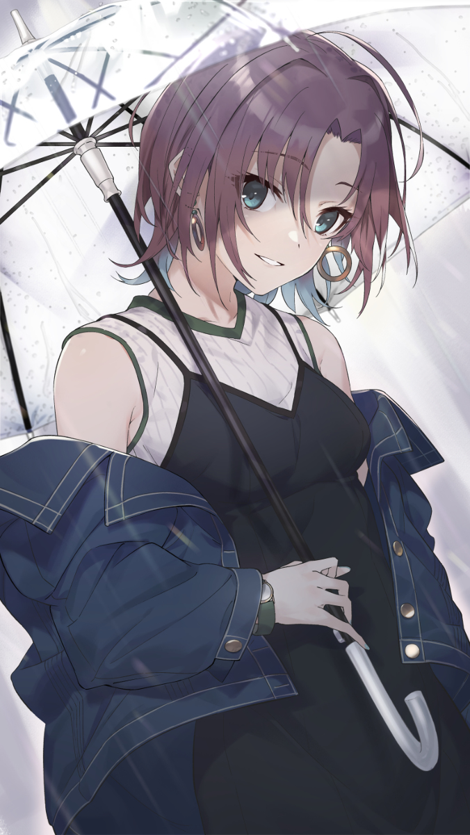 This is a pixiv picture whose title is 雨と浅倉.