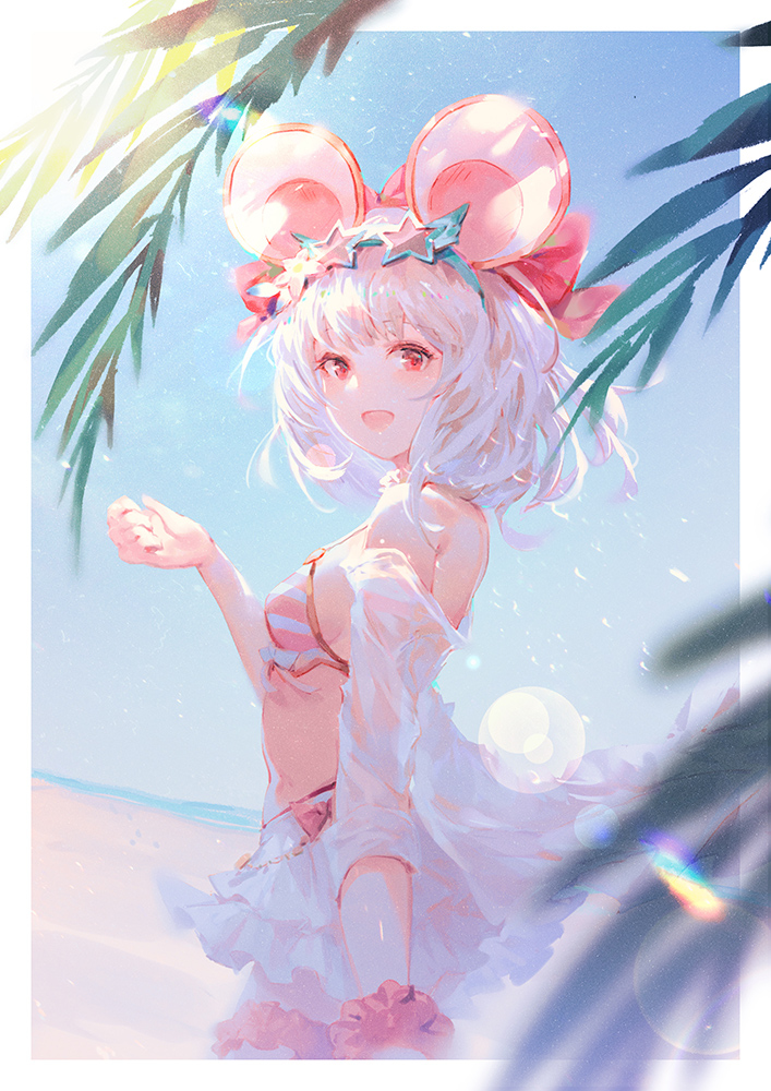 This is a pixiv picture whose title is ネズ水着.