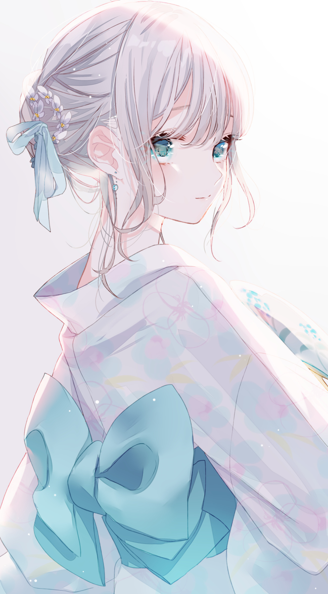 This is a pixiv picture whose title is 浴衣.