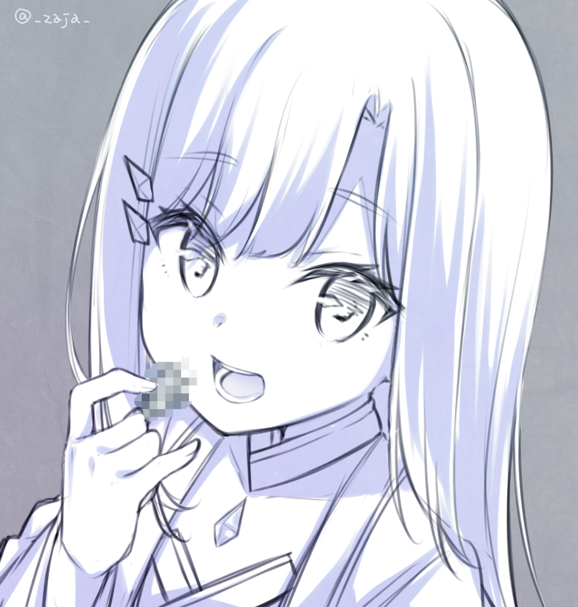 This is a pixiv picture whose title is 【落書き】流琉蒼.