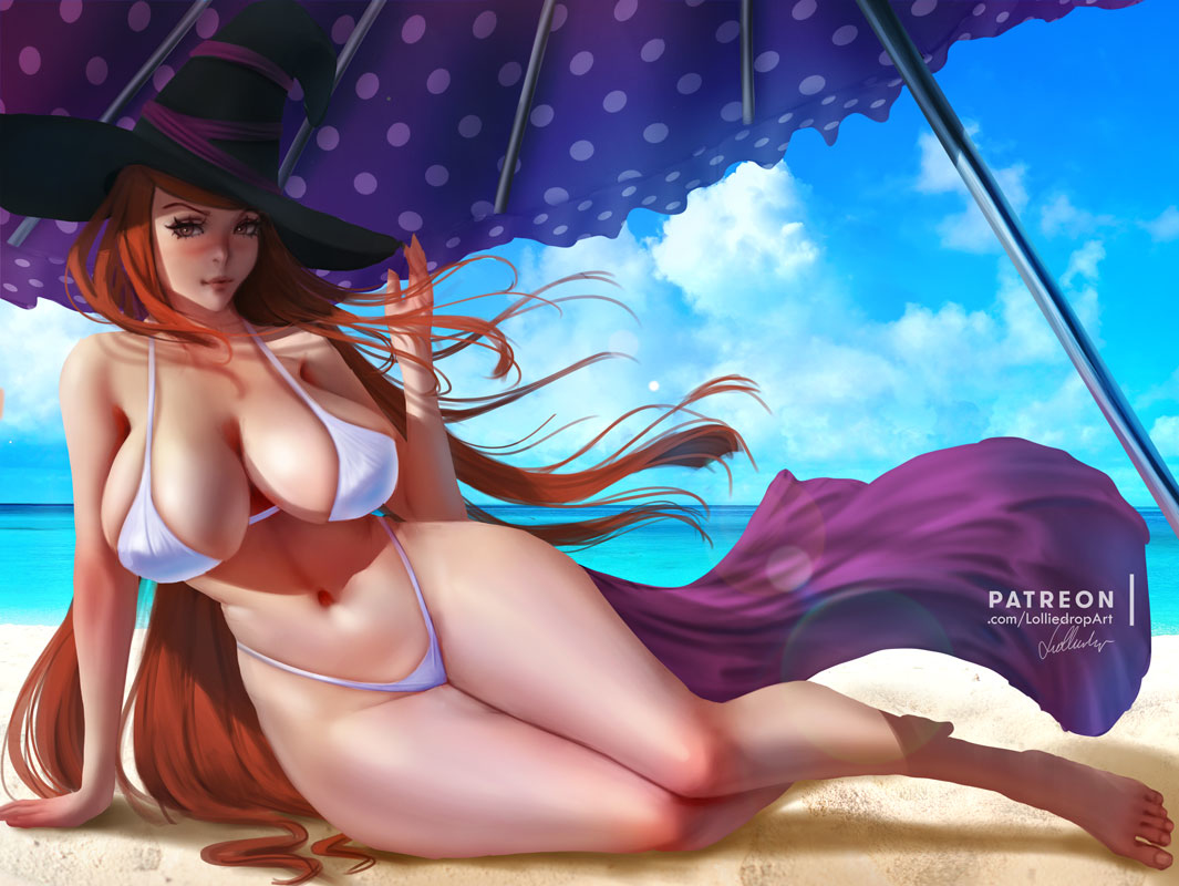 This is a pixiv picture whose title is Summer Sorceress.