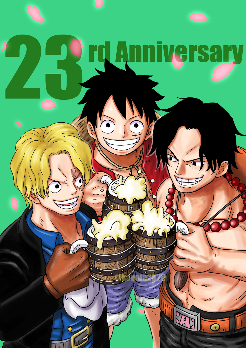 This is a pixiv picture whose title is 【祝☆連載23周年】.