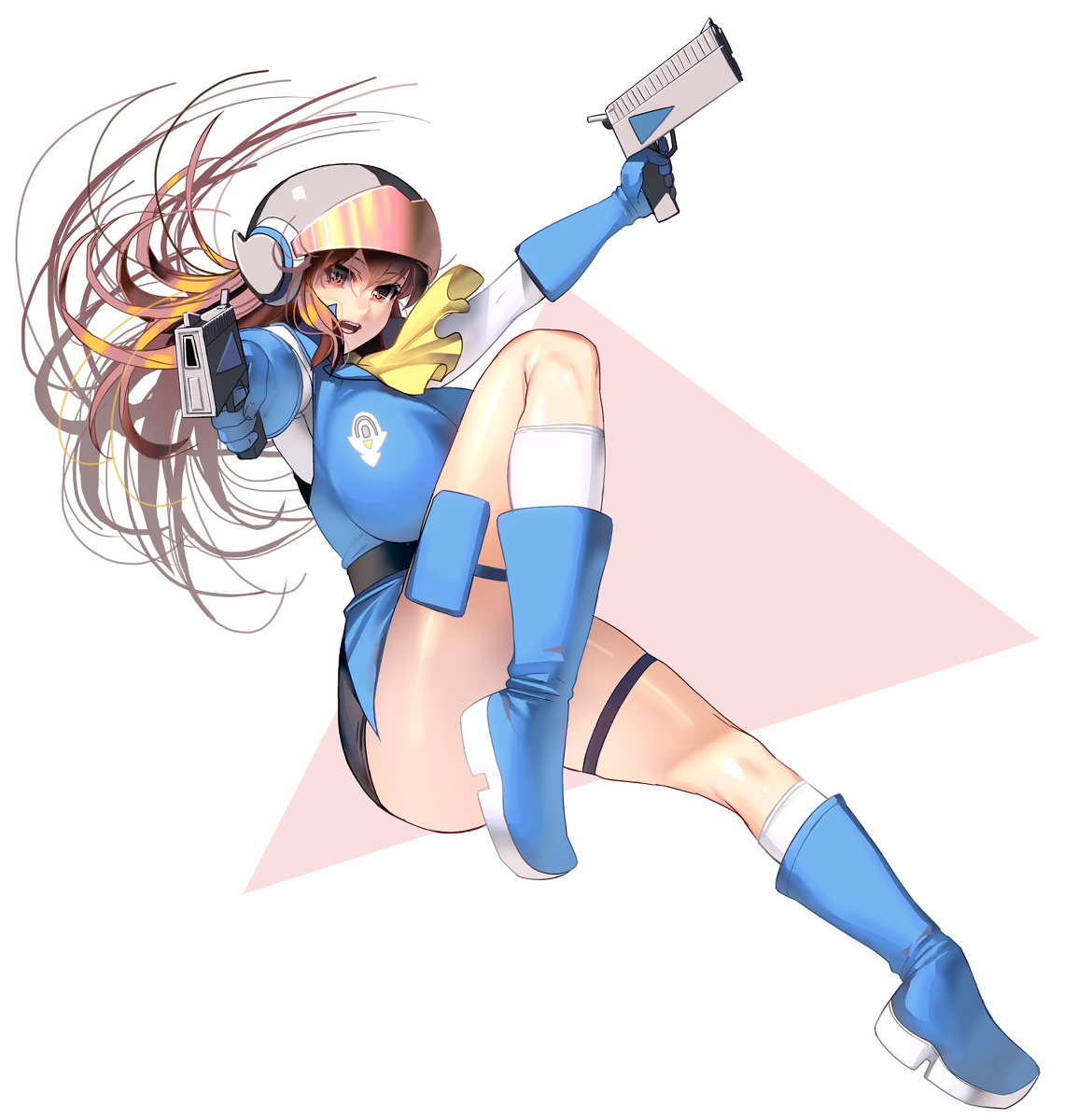 This is a pixiv picture whose title is 特撮おっぱい.