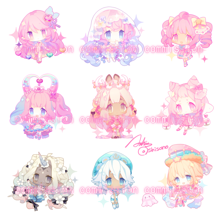 This is a pixiv picture whose title is commission.