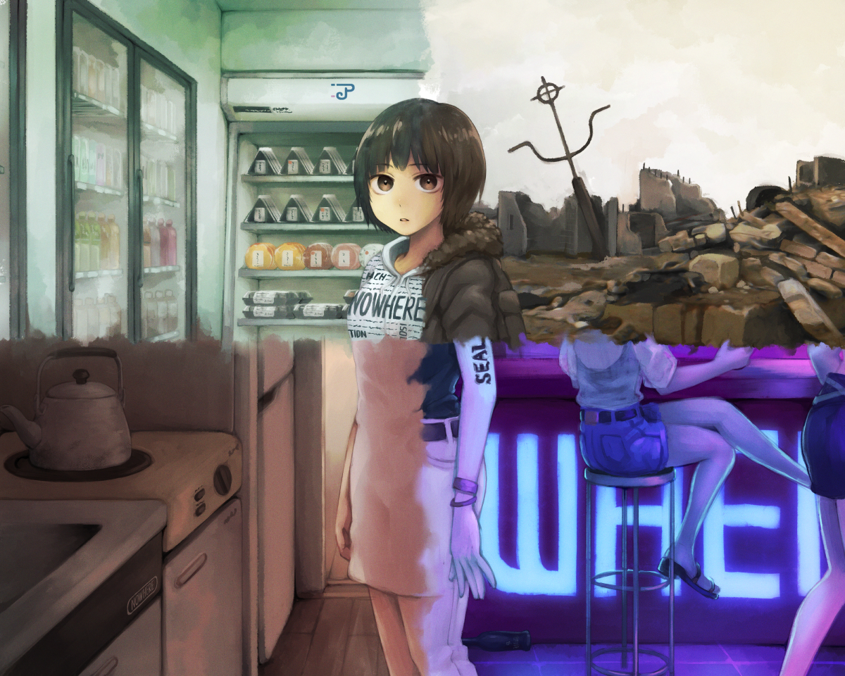 This is a pixiv picture whose title is Nowhere.