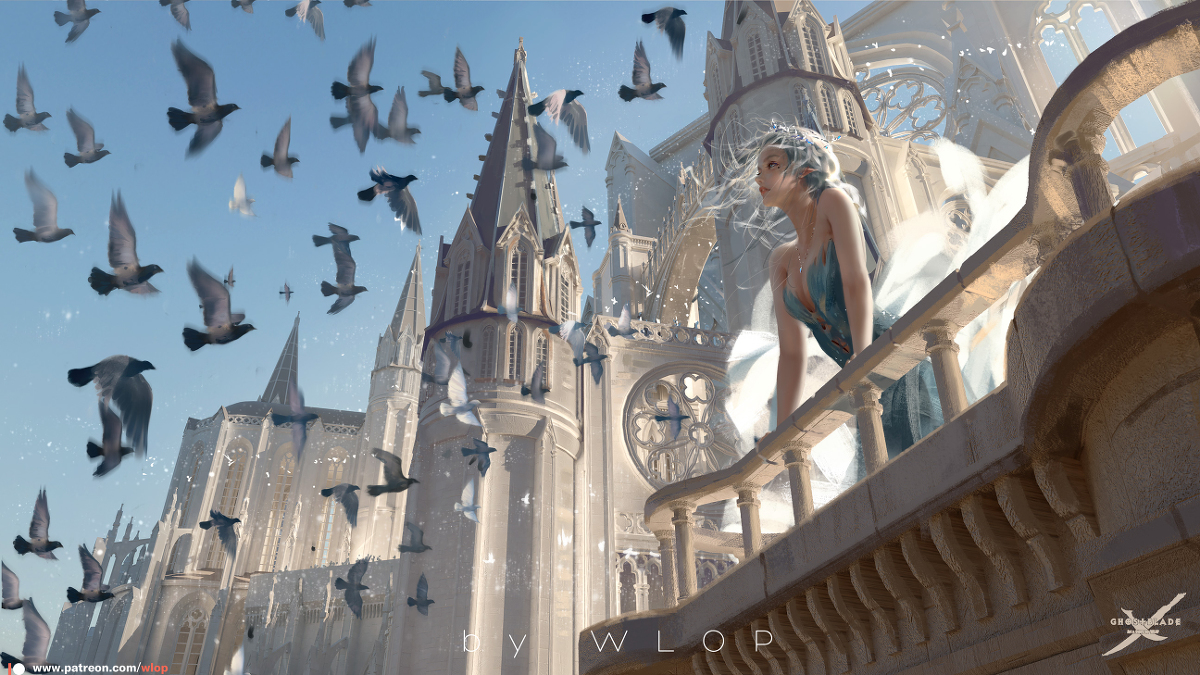 This is a pixiv picture whose title is white.