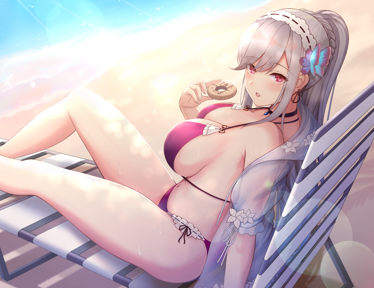This is a pixiv picture whose title is 水着ダンケルクさん.