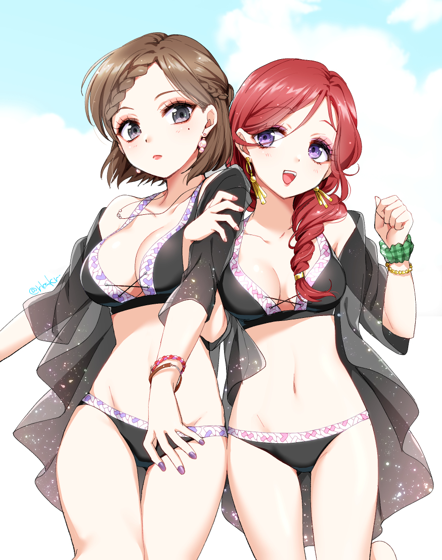 This is a pixiv picture whose title is 水着デート.
