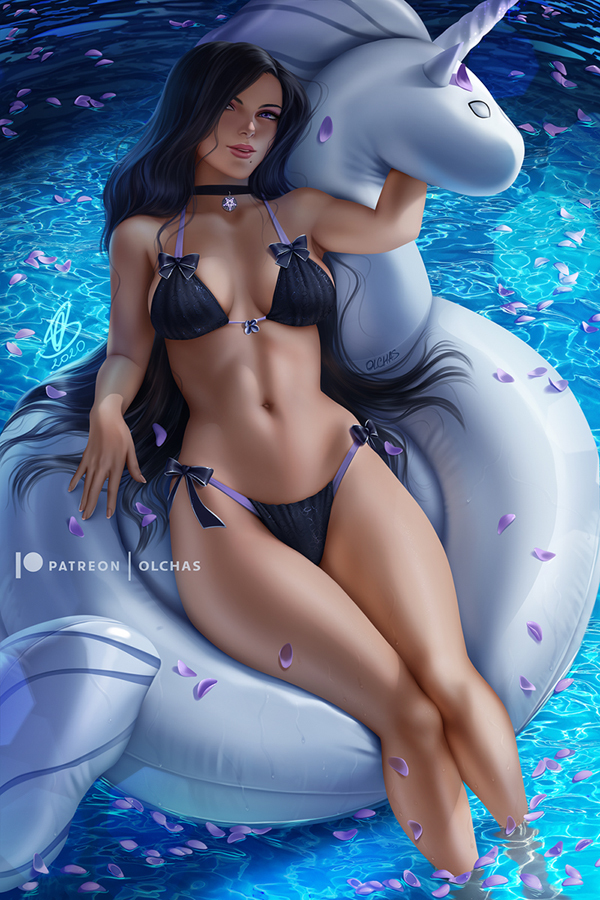 This is a pixiv picture whose title is Summer Yennefer.