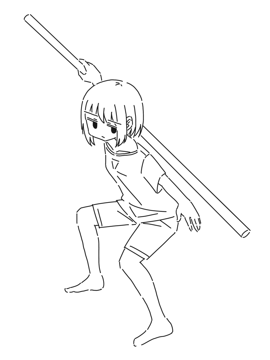 This is a pixiv picture whose title is 棒.