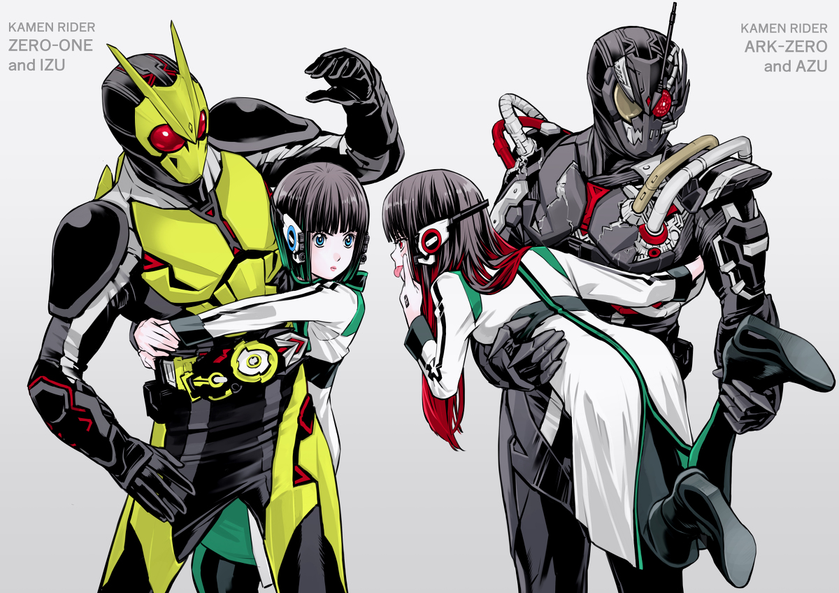 This is a pixiv picture whose title is 秘書対抗『私の上司が一番』対決!!.