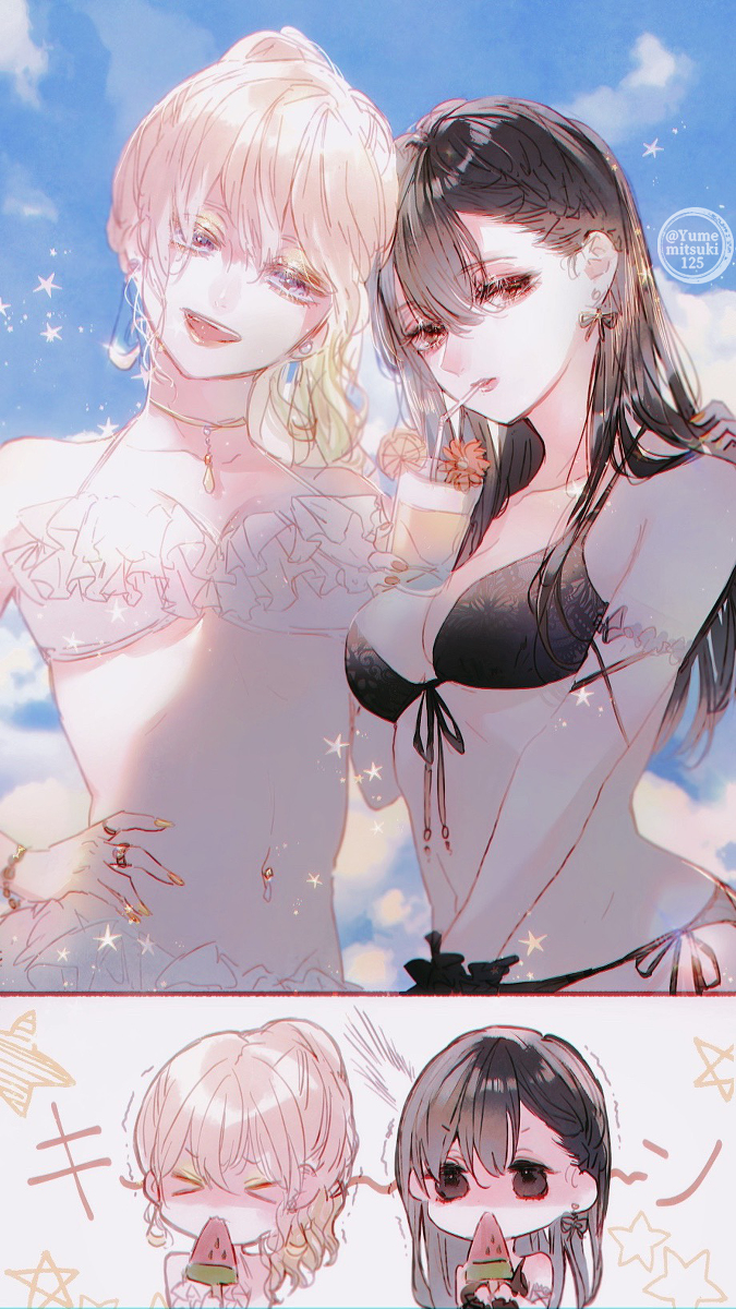 This is a pixiv picture whose title is 夏.
