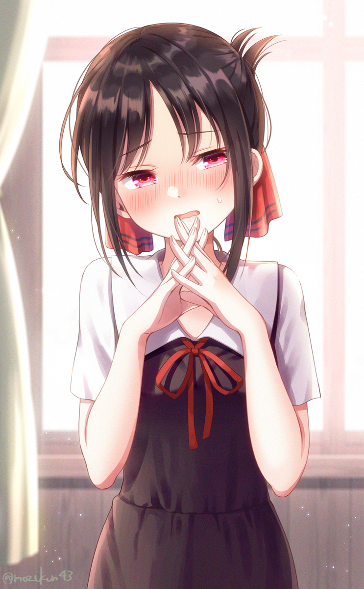 This is a pixiv picture whose title is 照れかぐやさん.