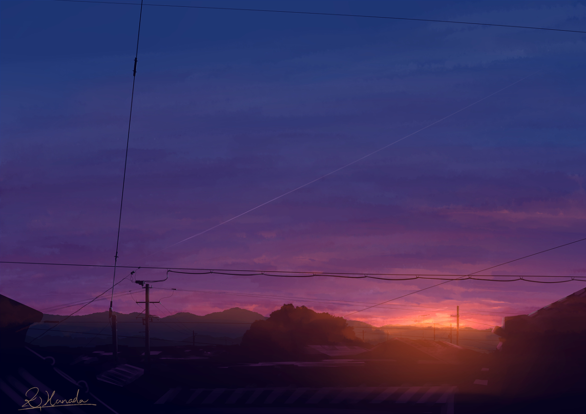 This is a pixiv picture whose title is 明日よ来ないで.