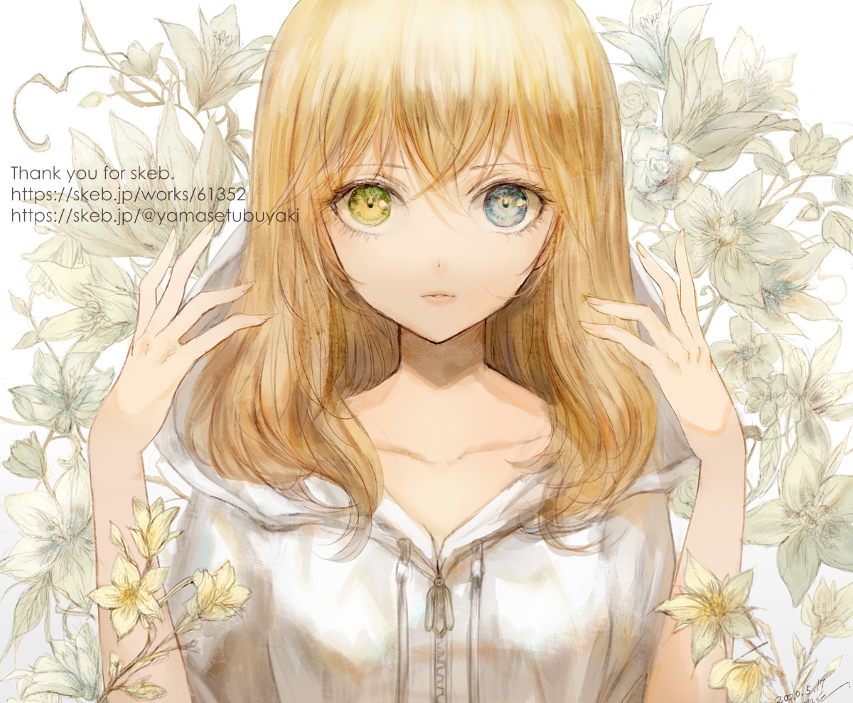 This is a pixiv picture whose title is 虹彩異色症.