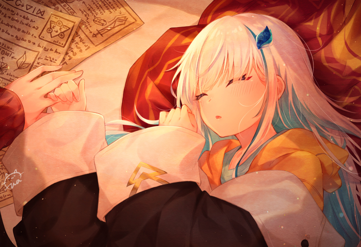 This is a pixiv picture whose title is 寝顔.
