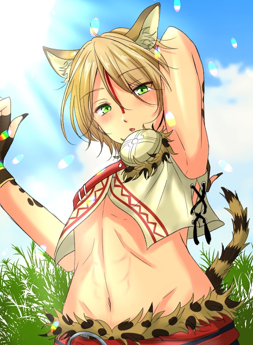 This is a pixiv picture whose title is サーバル藍良(オマケでなずなも).