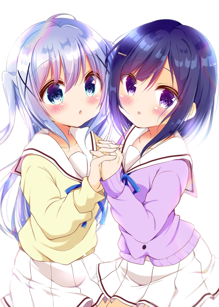 This is a pixiv picture whose title is セーラー服なチノフユちゃん.