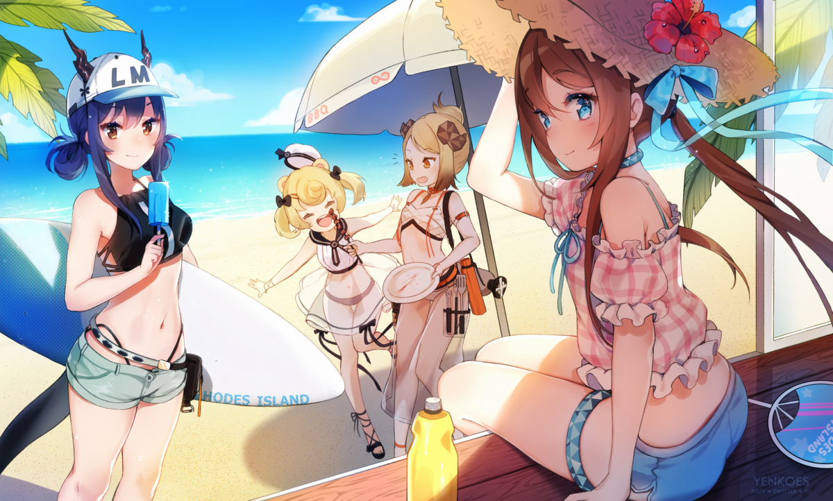 This is a pixiv picture whose title is アークナイツ-夏.