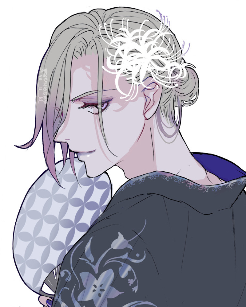 This is a pixiv picture whose title is ヴィルさんと和装.