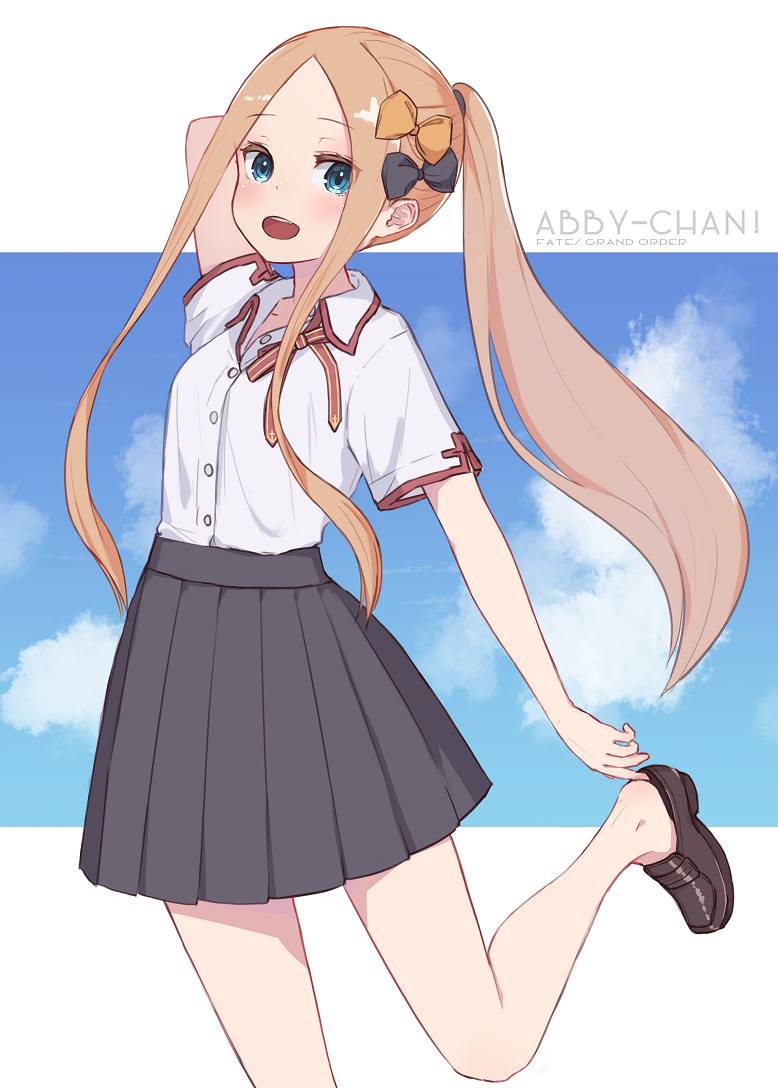 This is a pixiv picture whose title is 夏服あび.
