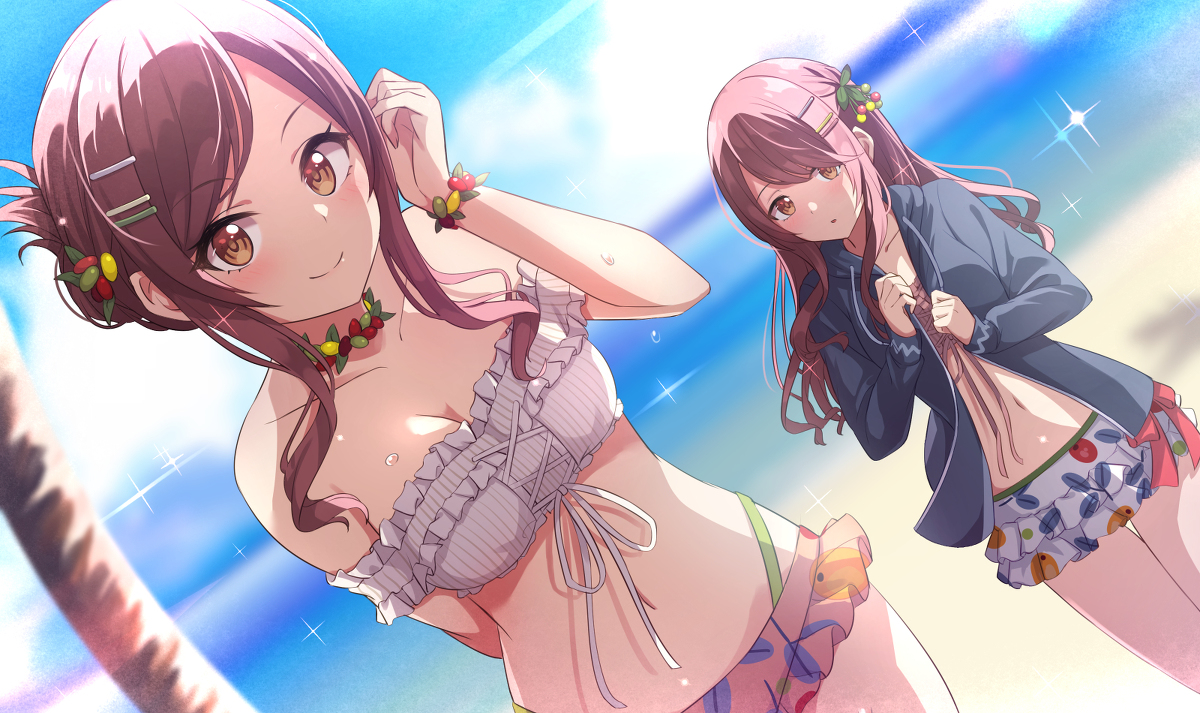 This is a pixiv picture whose title is 甘奈＆甜花.