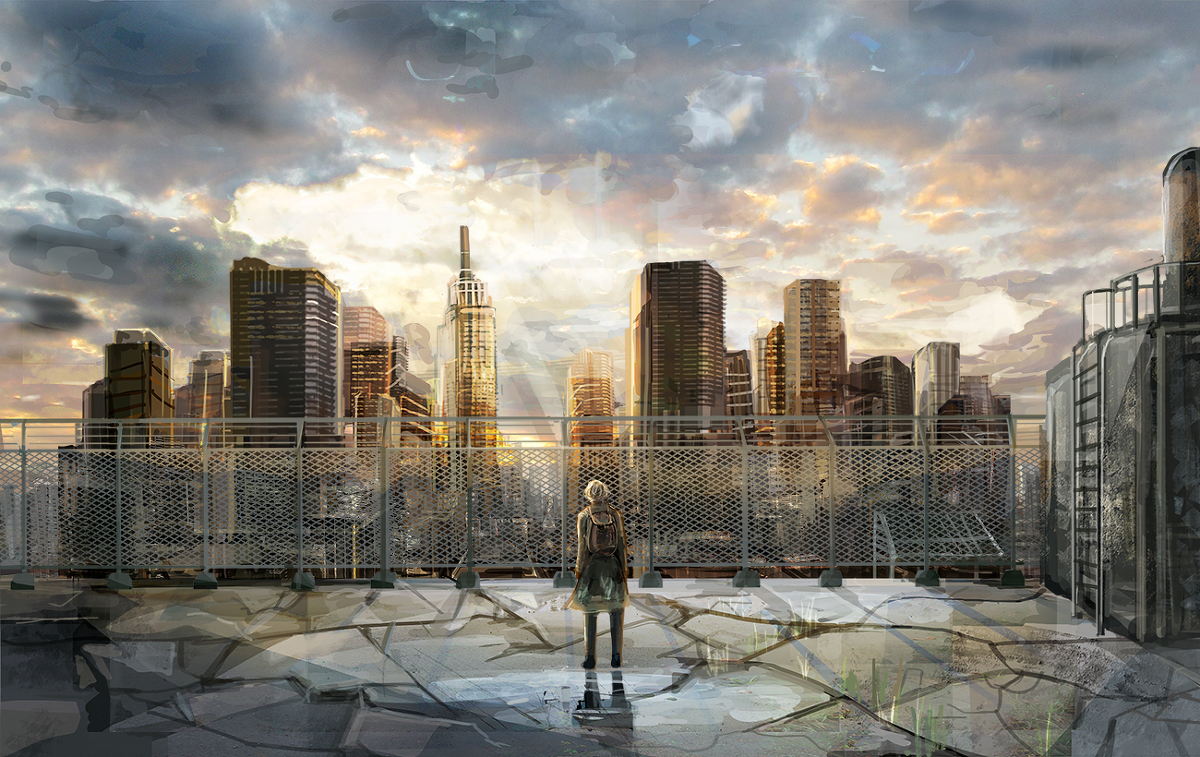 This is a pixiv picture whose title is 雨上がり.