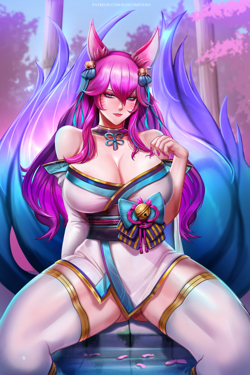 This is a pixiv picture whose title is Spirit Blossom AHRI.