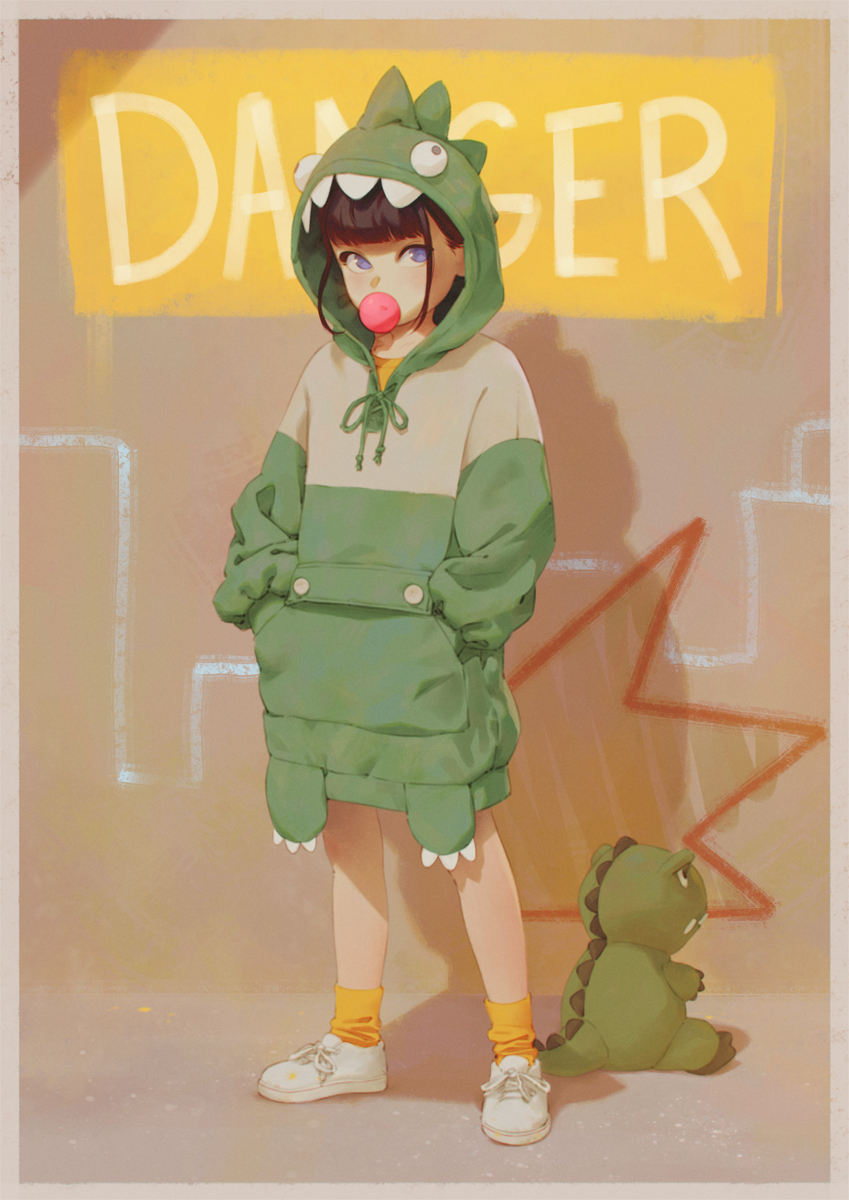 This is a pixiv picture whose title is Dinohoodie.