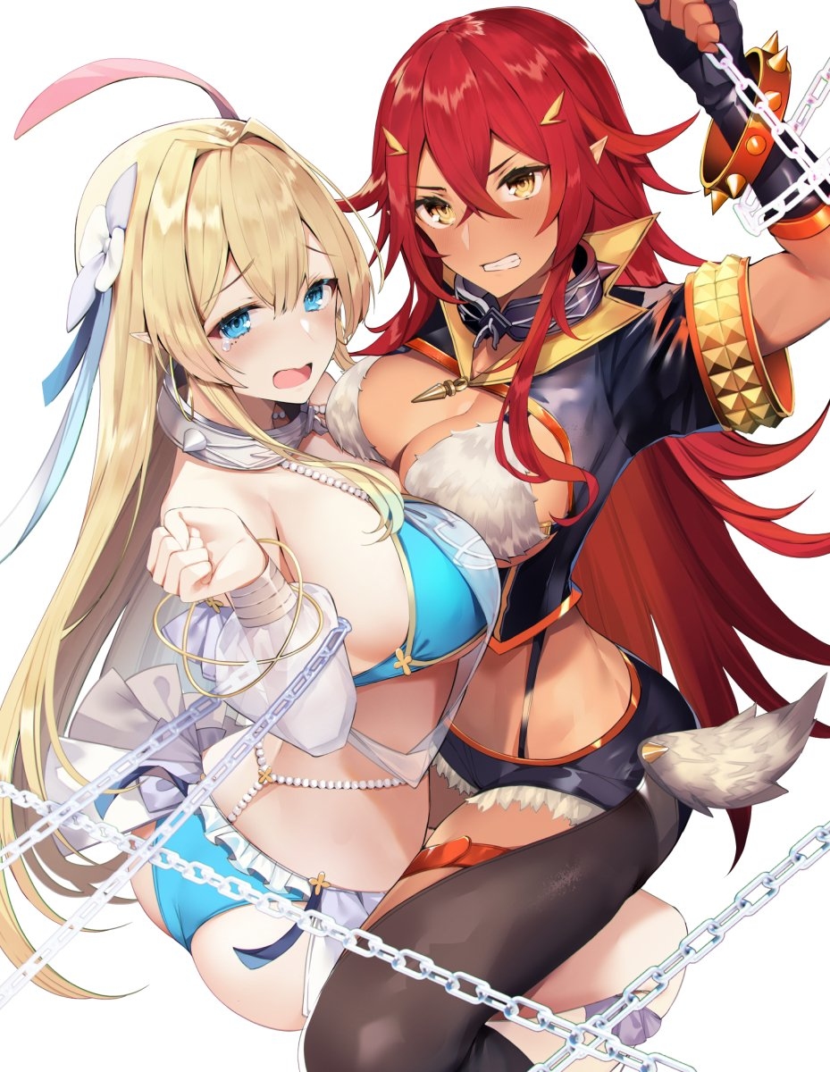 This is a pixiv picture whose title is 伝説のおねえさんたちが、勇者のいうことを聞いてくれないのですが.