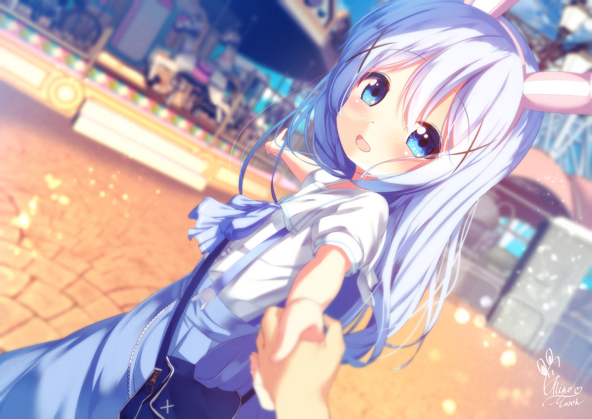 This is a pixiv picture whose title is チノちゃんと遊園地デート.