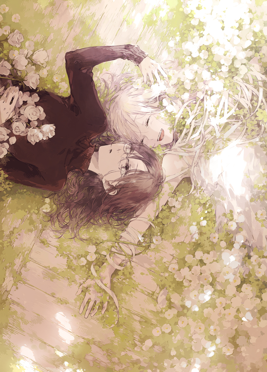 This is a pixiv picture whose title is いつか花になって.