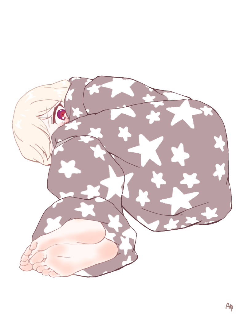 This is a pixiv picture whose title is 雑に簀巻きにされるイリヤさん.