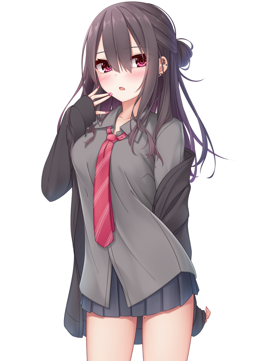 This is a pixiv picture whose title is 黒JK.