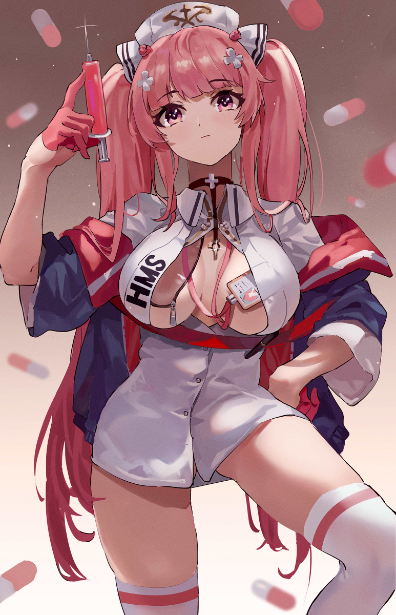 This is a pixiv picture whose title is 大郎吃药了.