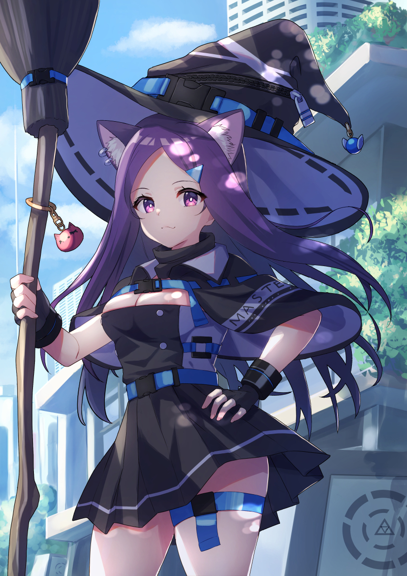 This is a pixiv picture whose title is 魔女警察.