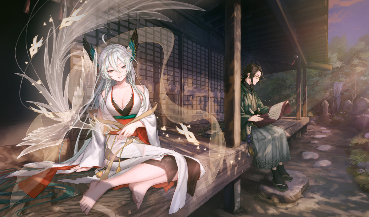 This is a pixiv picture whose title is 陰陽師.