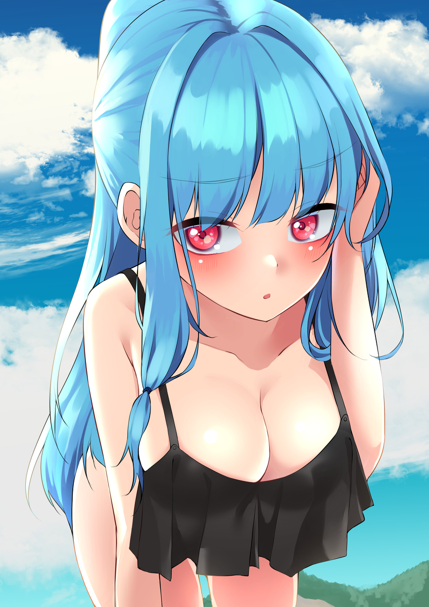 This is a pixiv picture whose title is 海に行く.