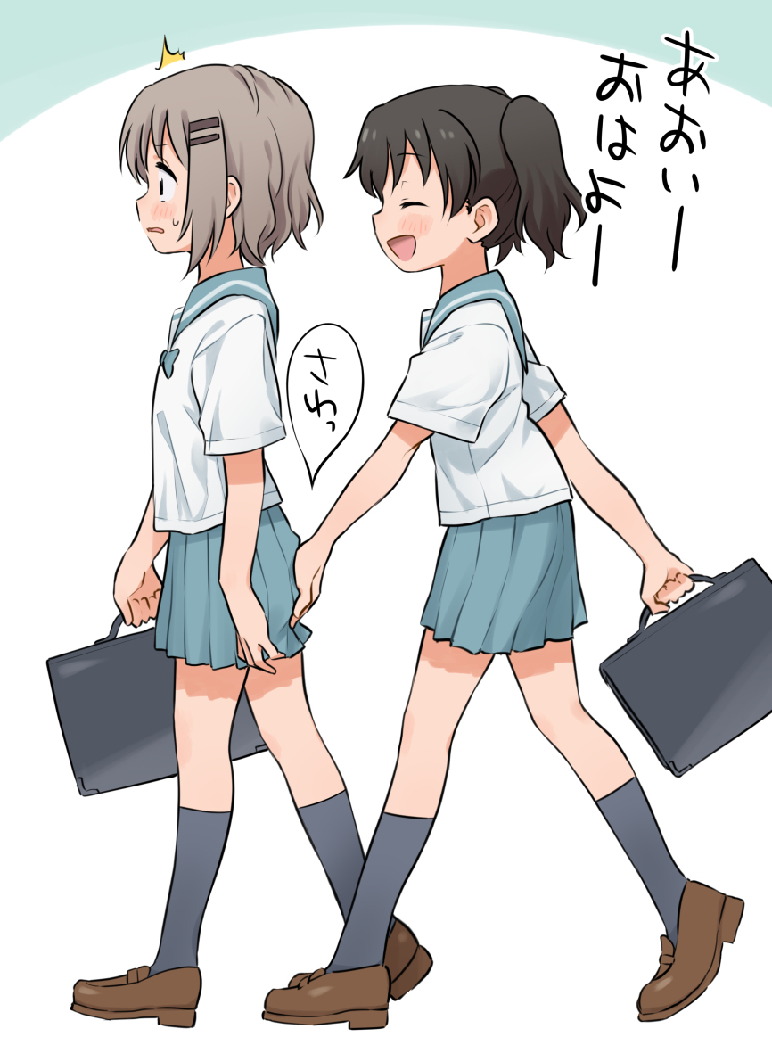 This is a pixiv picture whose title is 無自覚系レズ.