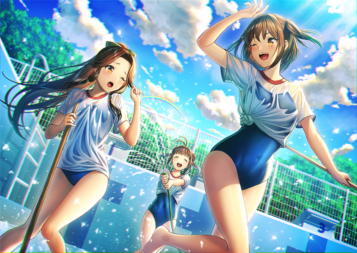 This is a pixiv picture whose title is 夏だ！.