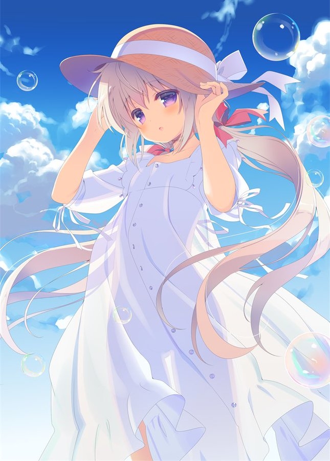 This is a pixiv picture whose title is 保健室のセンセーとシャボン玉中毒の助手.