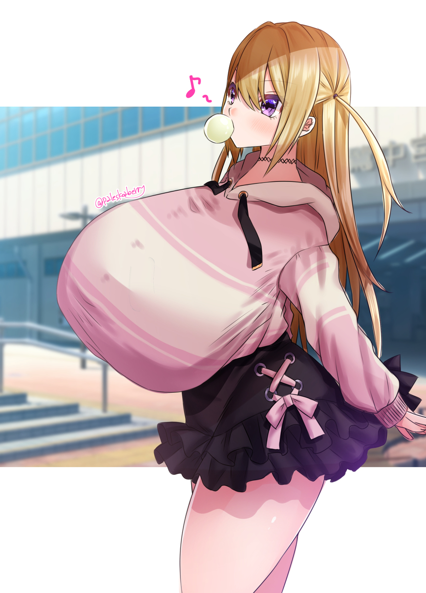 This is a pixiv picture whose title is おっきいおっぱいでもファッションを楽しんで欲しい.