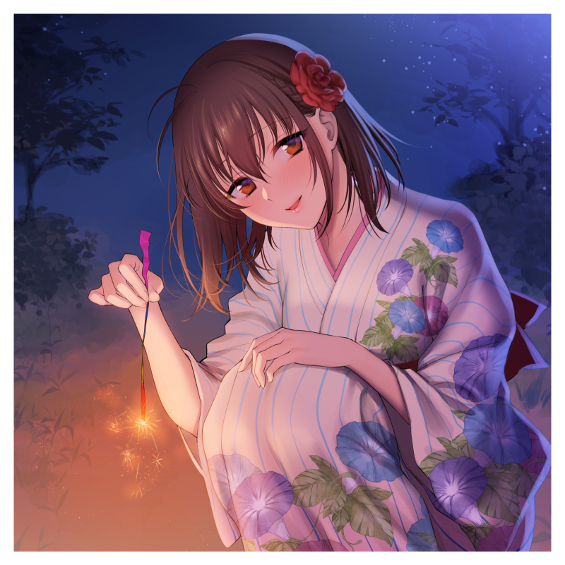 This is a pixiv picture whose title is 先輩。落ちないようにしてくださいよ。.